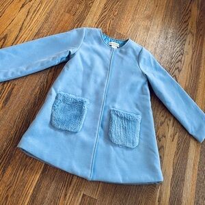 Chasing Fireflies Blue Coat Preppy Dressy Boutique Easter Communion Girls 10